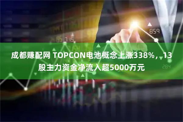 成都赚配网 TOPCON电池概念上涨338%，13股主力资金净流入超5000万元
