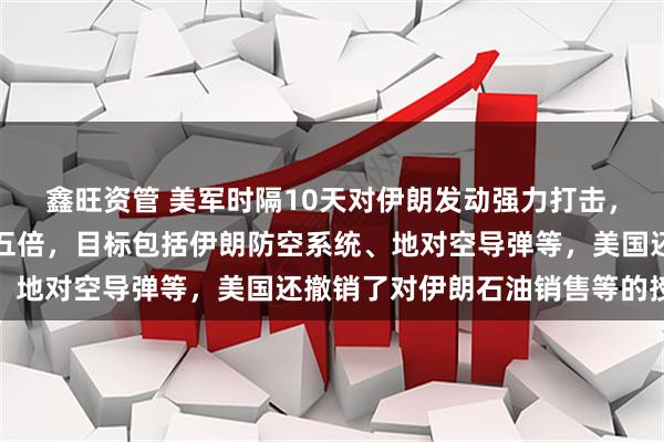 鑫旺资管 美军时隔10天对伊朗发动强力打击，规模和强度是上次的四五倍，目标包括伊朗防空系统、地对空导弹等，美国还撤销了对伊朗石油销售等的授权